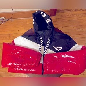 Men’s Red Pony Vintage puffer jacket one of a kind size XL!